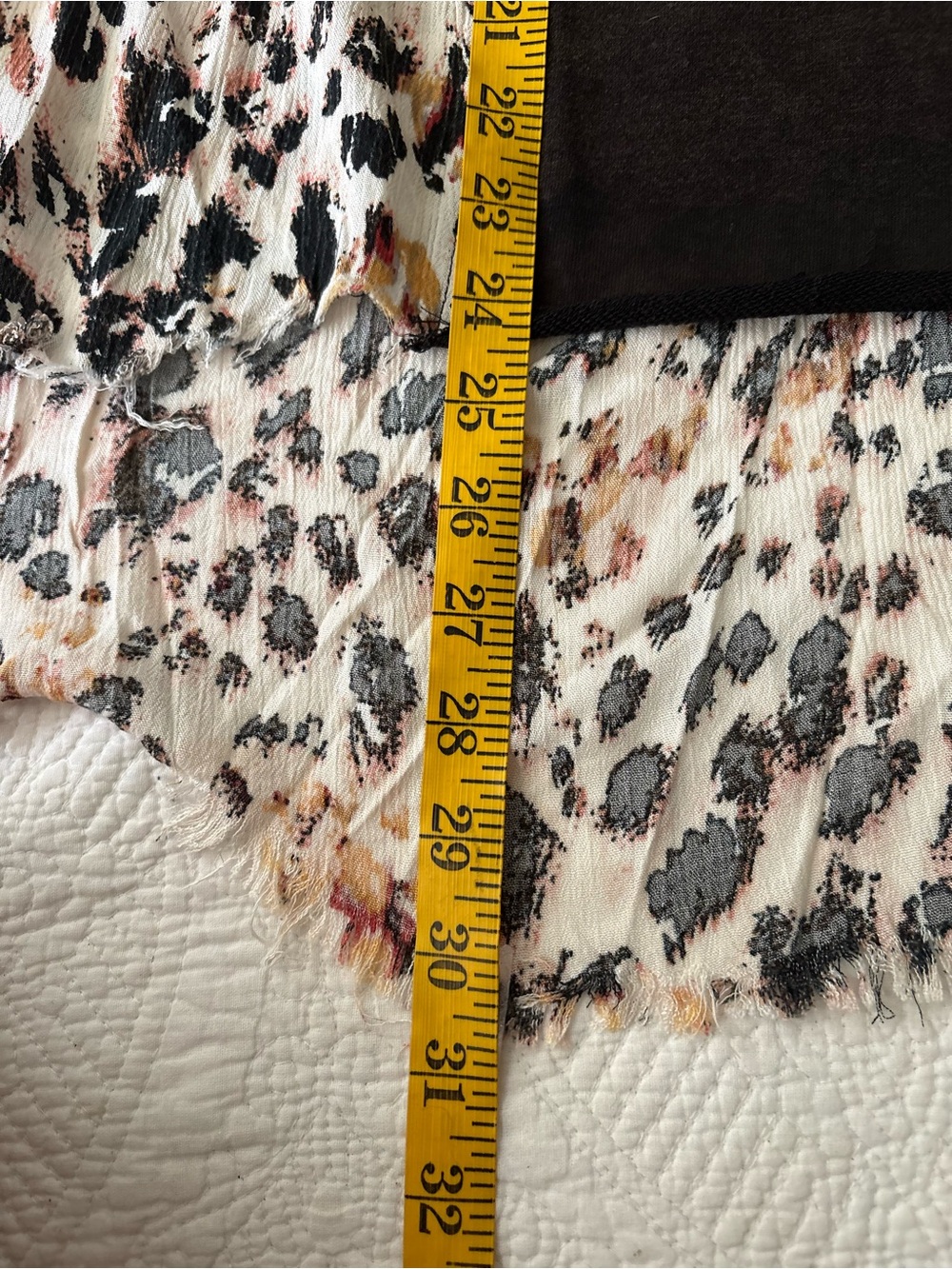 Oli & Hali High Low Top. Sleeveless Brown Top w/Leopard Print Panels. Size Small - Picture 15 of 15